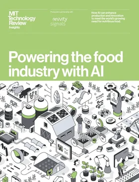 MIT Technology Review Insights - Powering the Food Industry with AI 2025